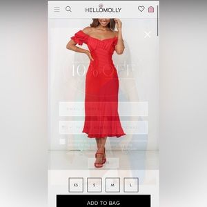 Hello Molly - SKY CHILD MAXI DRESS RED.